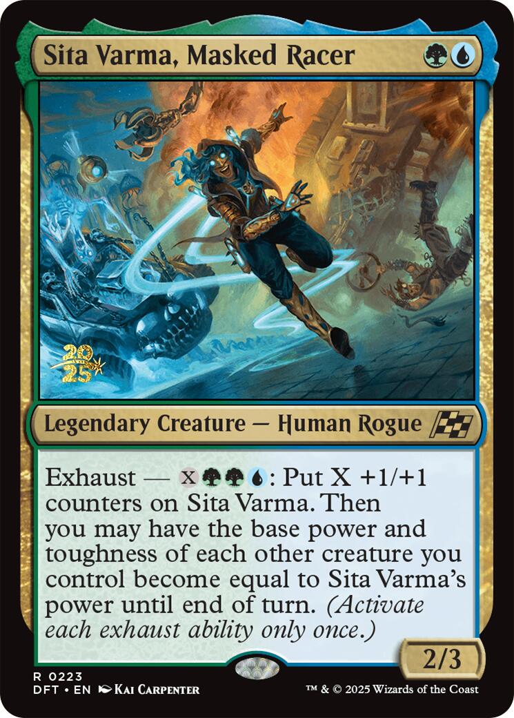 Sita Varma, Masked Racer [Aetherdrift Prerelease Promos] | Galaxy Games LLC