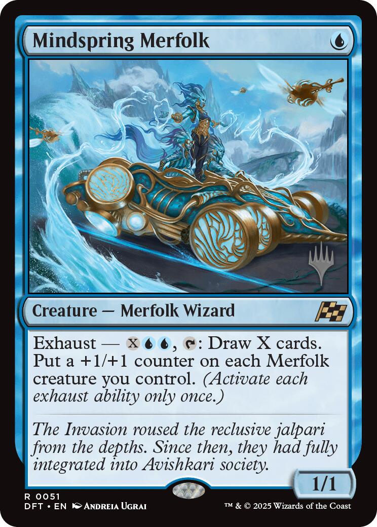 Mindspring Merfolk [Aetherdrift Promos] | Galaxy Games LLC