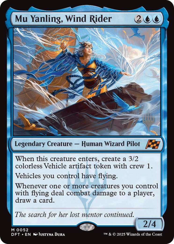 Mu Yanling, Wind Rider (Promo Pack) [Aetherdrift Promos] | Galaxy Games LLC