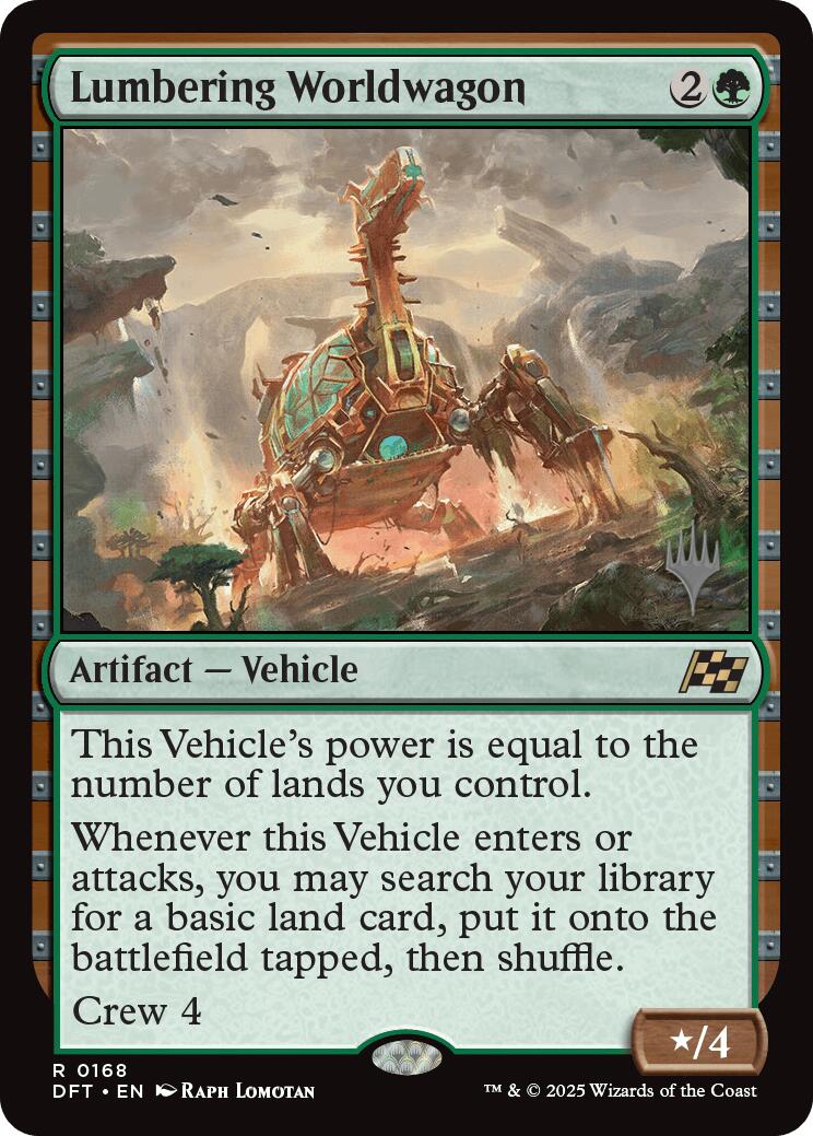 Lumbering Worldwagon [Aetherdrift Promos] | Galaxy Games LLC