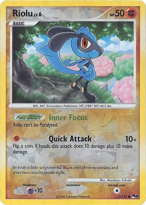 Riolu (016/017) (Cracked Ice Holo) [Miscellaneous Cards] | Galaxy Games LLC