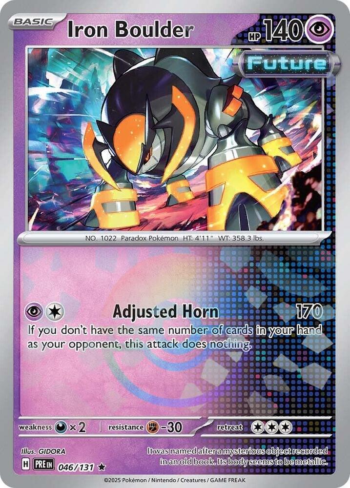 Iron Boulder (046/131) (Poke Ball Pattern) [Scarlet & Violet: Prismatic Evolutions] | Galaxy Games LLC