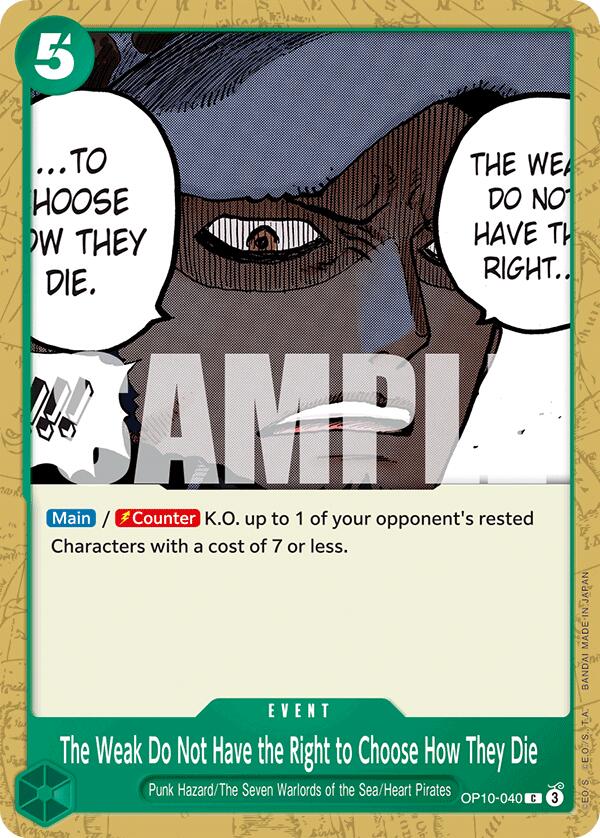 The Weak Do Not Have the Right to Choose How They Die [Royal Blood] | Galaxy Games LLC