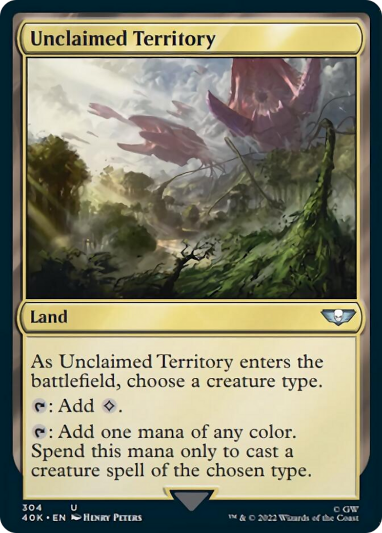 Unclaimed Territory (Surge Foil) [Warhammer 40,000] | Galaxy Games LLC