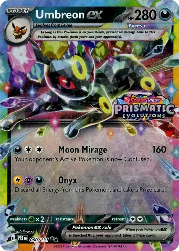 Umbreon ex (060/131) (Prismatic Evolutions Stamp) [Scarlet & Violet: Prismatic Evolutions] | Galaxy Games LLC