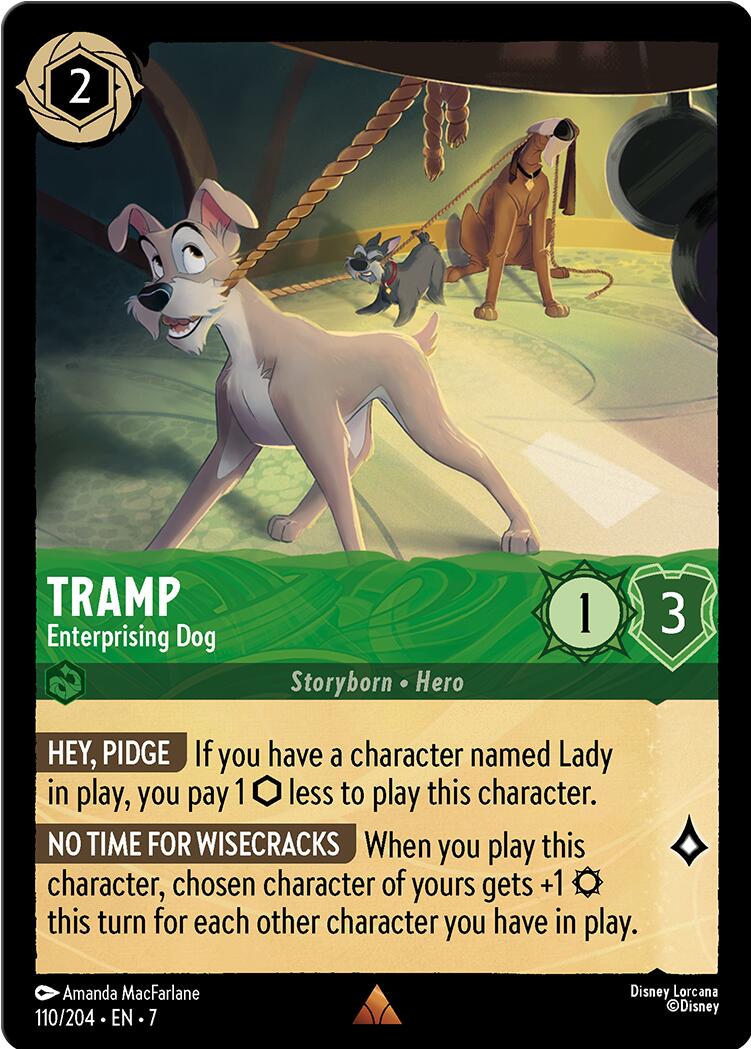 Tramp - Enterprising Dog (110/204) [Archazia's Island] | Galaxy Games LLC