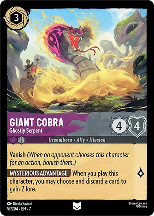 Giant Cobra - Ghostly Serpent (57/204) [Archazia's Island] | Galaxy Games LLC