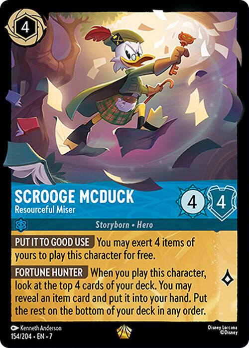 Scrooge McDuck - Resourceful Miser (154/204) [Archazia's Island] | Galaxy Games LLC