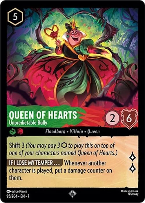 Queen of Hearts - Unpredictable Bully (95/204) [Archazia's Island] | Galaxy Games LLC