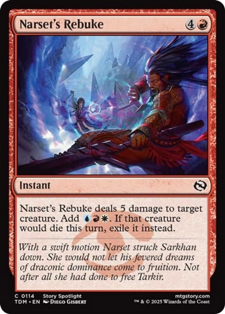 Narset's Rebuke [Tarkir: Dragonstorm] | Galaxy Games LLC
