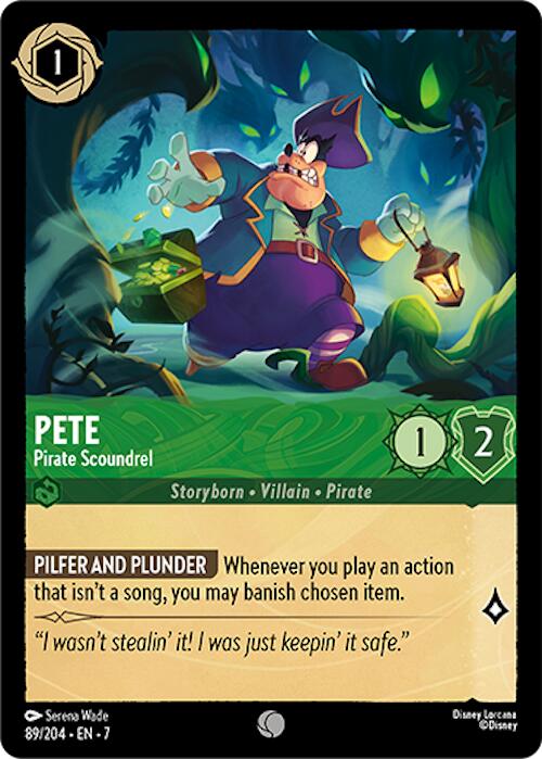 Pete - Pirate Scoundrel (89/204) [Archazia's Island] | Galaxy Games LLC