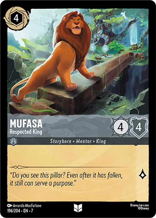 Mufasa - Respected King (196/204) [Archazia's Island] | Galaxy Games LLC