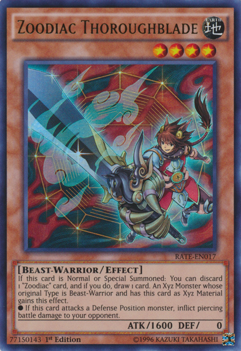 Zoodiac Thoroughblade [RATE-EN017] Ultra Rare | Galaxy Games LLC