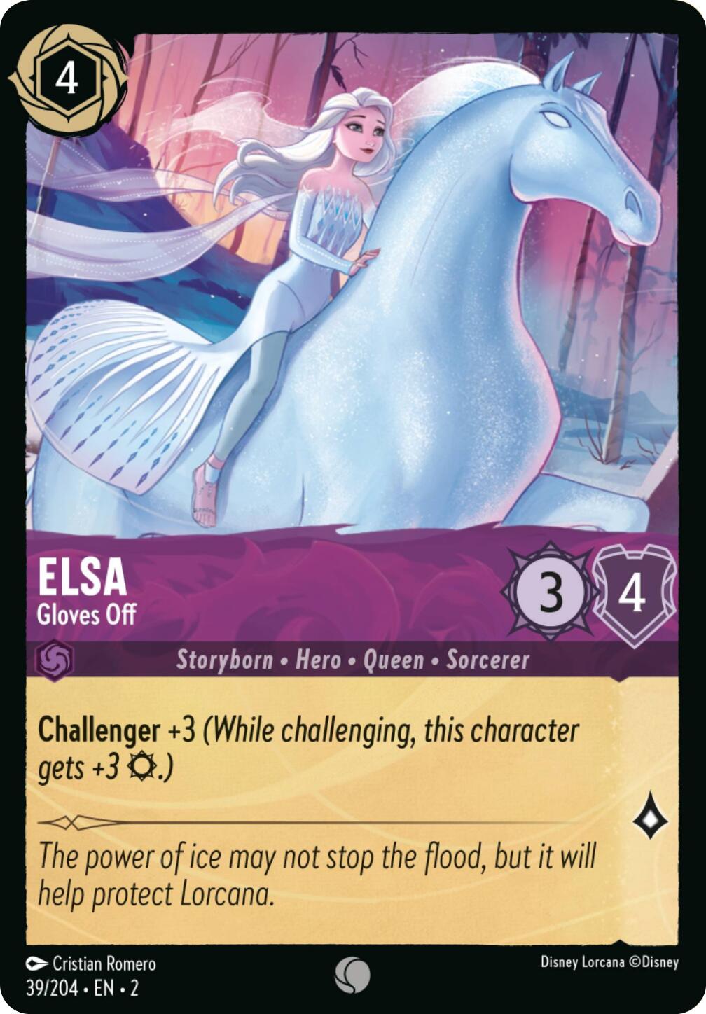 Elsa - Gloves Off (Errata Version) (39/204) [Rise of the Floodborn] | Galaxy Games LLC