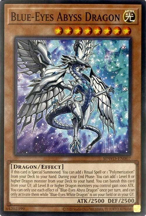 Blue-Eyes Abyss Dragon (Unlimited Misprint) [SDWD-EN007] Common | Galaxy Games LLC