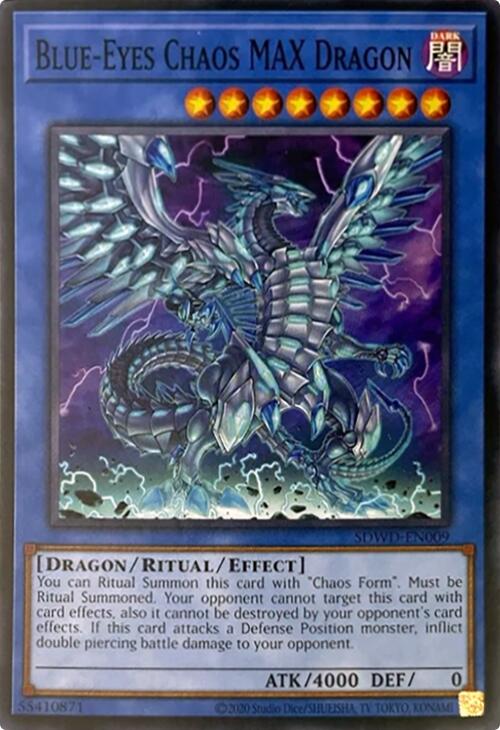 Blue-Eyes Chaos MAX Dragon (Unlimited Misprint) [SDWD-EN009] Common | Galaxy Games LLC