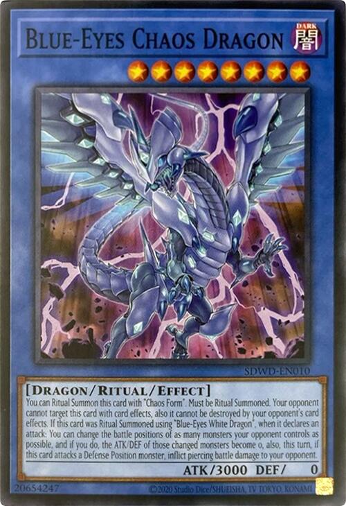 Blue-Eyes Chaos Dragon (Unlimited Misprint) [SDWD-EN010] Common | Galaxy Games LLC