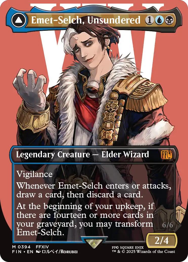 Emet-Selch, Unsundered // Hades, Sorcerer of Eld (Borderless) [FINAL FANTASY] | Galaxy Games LLC