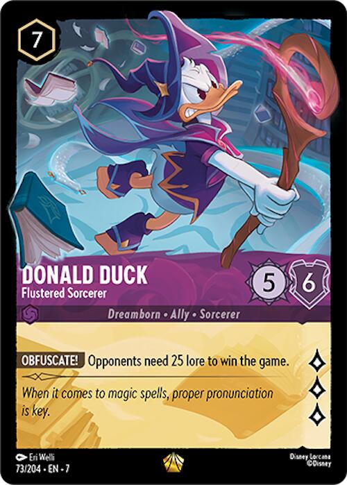 Donald Duck - Flustered Sorcerer (73/204) [Archazia's Island] | Galaxy Games LLC