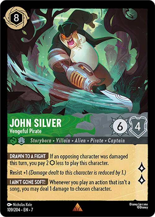 John Silver - Vengeful Pirate (109/204) [Archazia's Island] | Galaxy Games LLC