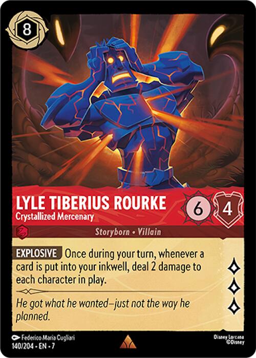 Lyle Tiberius Rourke - Crystallized Mercenary (140/204) [Archazia's Island] | Galaxy Games LLC