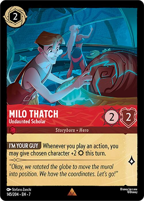 Milo Thatch - Undaunted Scholar (145/204) [Archazia's Island] | Galaxy Games LLC