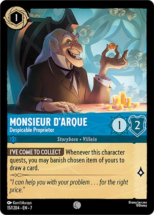 Monsieur D'Arque - Despicable Proprietor (157/204) [Archazia's Island] | Galaxy Games LLC