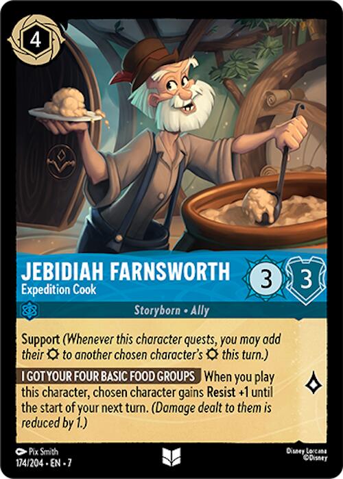 Jebidiah Farnsworth - Expedition Cook (174/204) [Archazia's Island] | Galaxy Games LLC