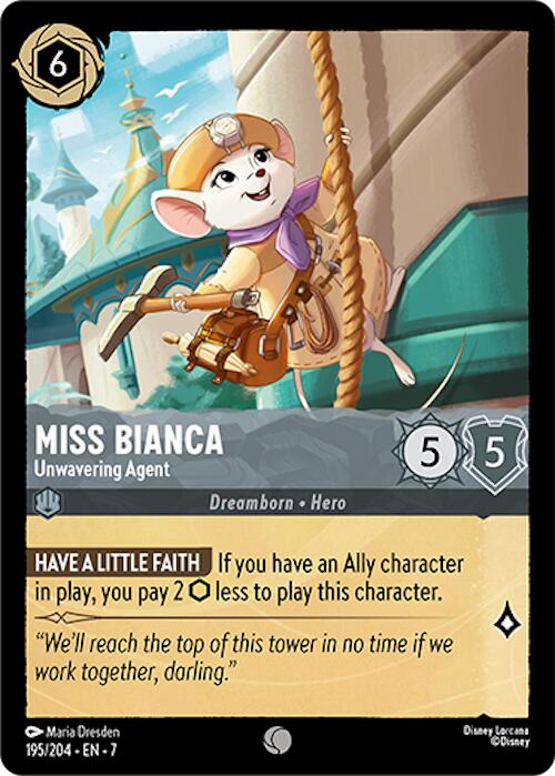 Miss Bianca - Unwavering Agent (195/204) [Archazia's Island] | Galaxy Games LLC