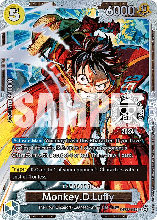 Monkey.D.Luffy (Championship 2024 World Final 2nd Place) [One Piece Promotion Cards] | Galaxy Games LLC