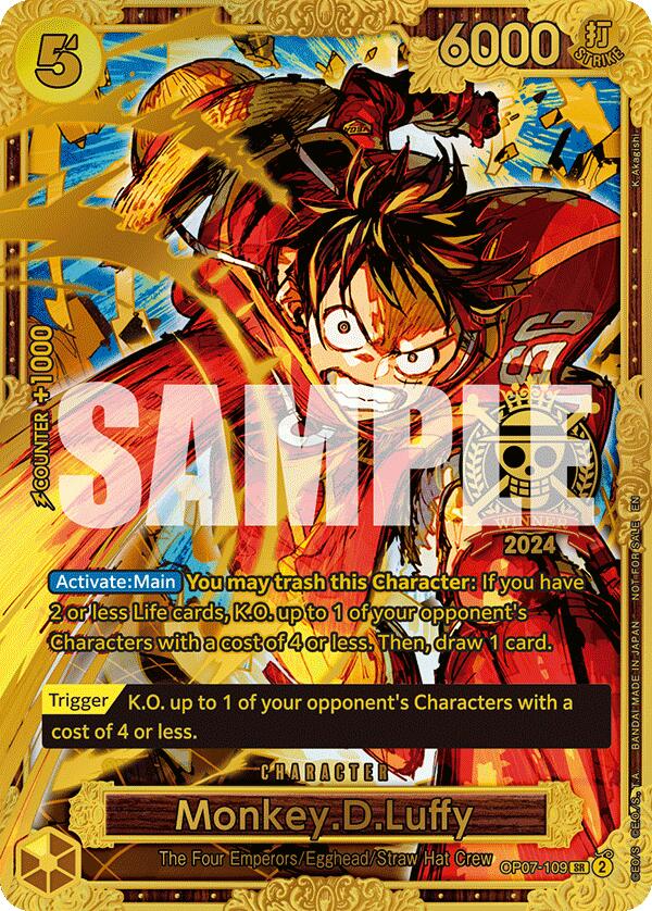 Monkey.D.Luffy (Championship 2024 World Final 1st Place) [One Piece Promotion Cards] | Galaxy Games LLC