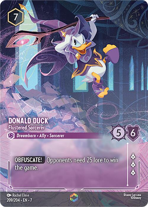 Donald Duck - Flustered Sorcerer (Enchanted) (209/204) [Archazia's Island] | Galaxy Games LLC