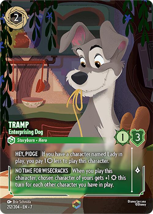 Tramp - Enterprising Dog (Enchanted) (212/204) [Archazia's Island] | Galaxy Games LLC
