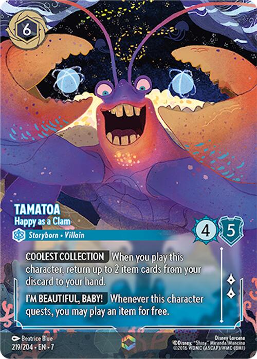 Tamatoa - Happy as a Clam (Enchanted) (219/204) [Archazia's Island] | Galaxy Games LLC