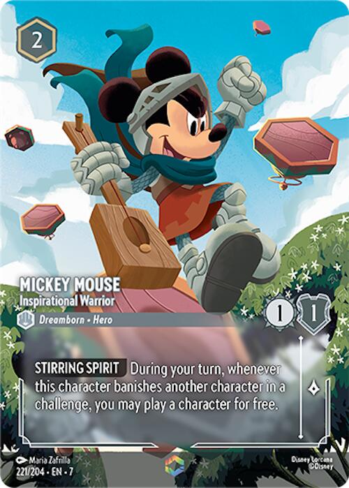 Mickey Mouse - Inspirational Warrior (Enchanted) (221/204) [Archazia's Island] | Galaxy Games LLC