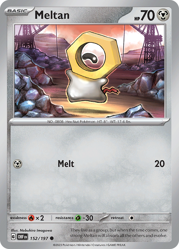 Meltan (152/197) [Scarlet & Violet: Obsidian Flames] | Galaxy Games LLC