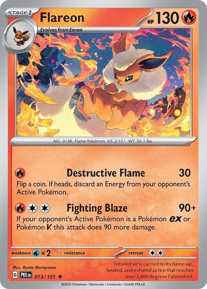 Flareon (013/131) [Scarlet & Violet: Prismatic Evolutions] | Galaxy Games LLC