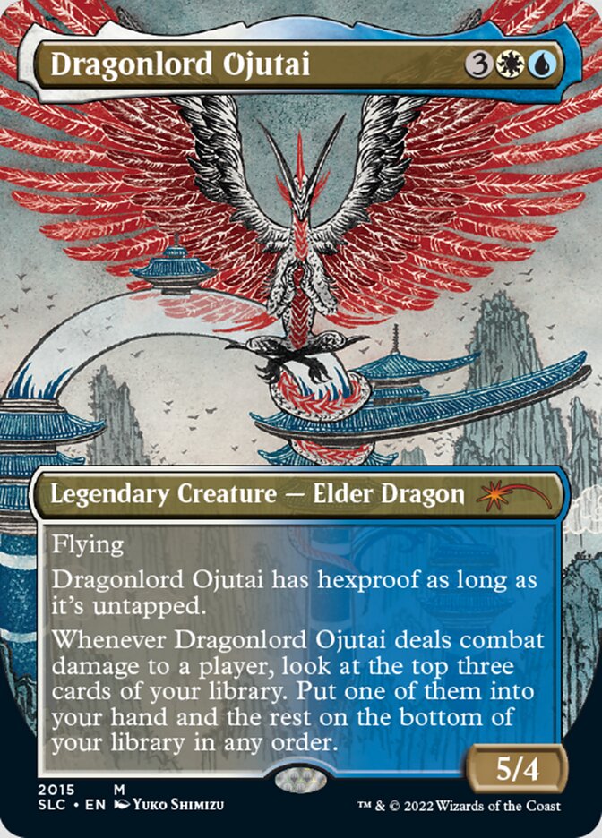 Dragonlord Ojutai (Borderless) [Secret Lair Countdown Kit] | Galaxy Games LLC