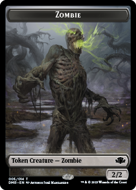 Zombie // Saproling Double-Sided Token [Dominaria Remastered Tokens] | Galaxy Games LLC