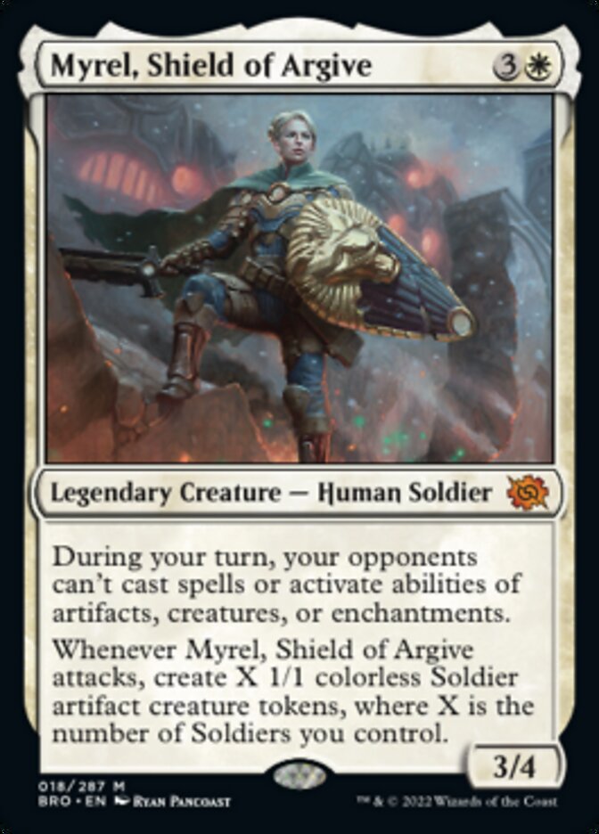 Myrel, Shield of Argive (Promo Pack) [The Brothers' War Promos] | Galaxy Games LLC