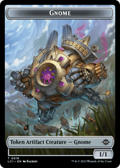 Gnome // Dinosaur (0010) Double-Sided Token [The Lost Caverns of Ixalan Tokens] | Galaxy Games LLC