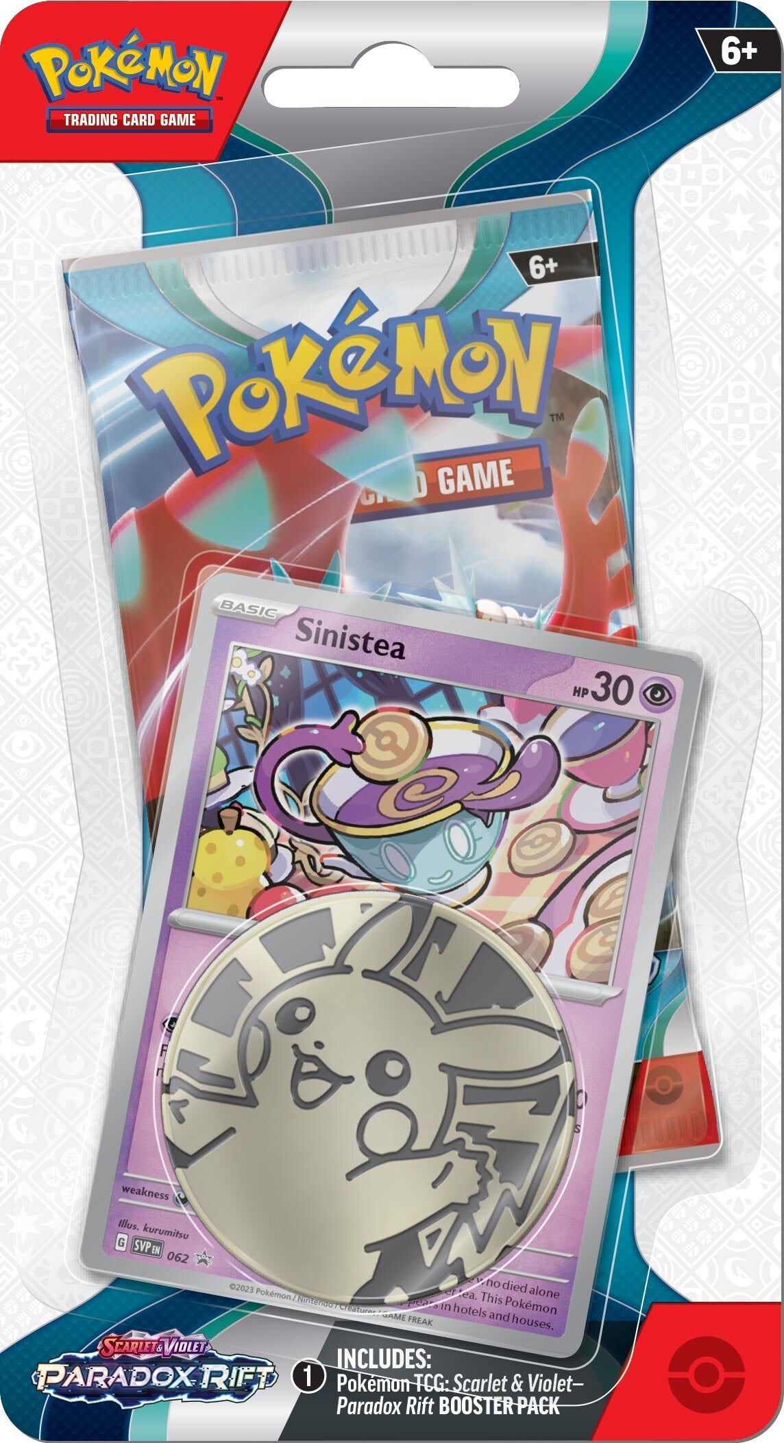 Scarlet & Violet: Paradox Rift - Single Pack Blister (Sinistea) | Galaxy Games LLC