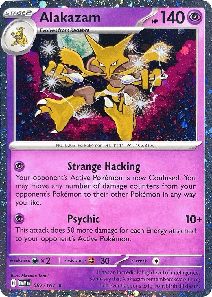 Alakazam (082/167) (Cosmos Holo) [Scarlet & Violet: Twilight Masquerade] | Galaxy Games LLC