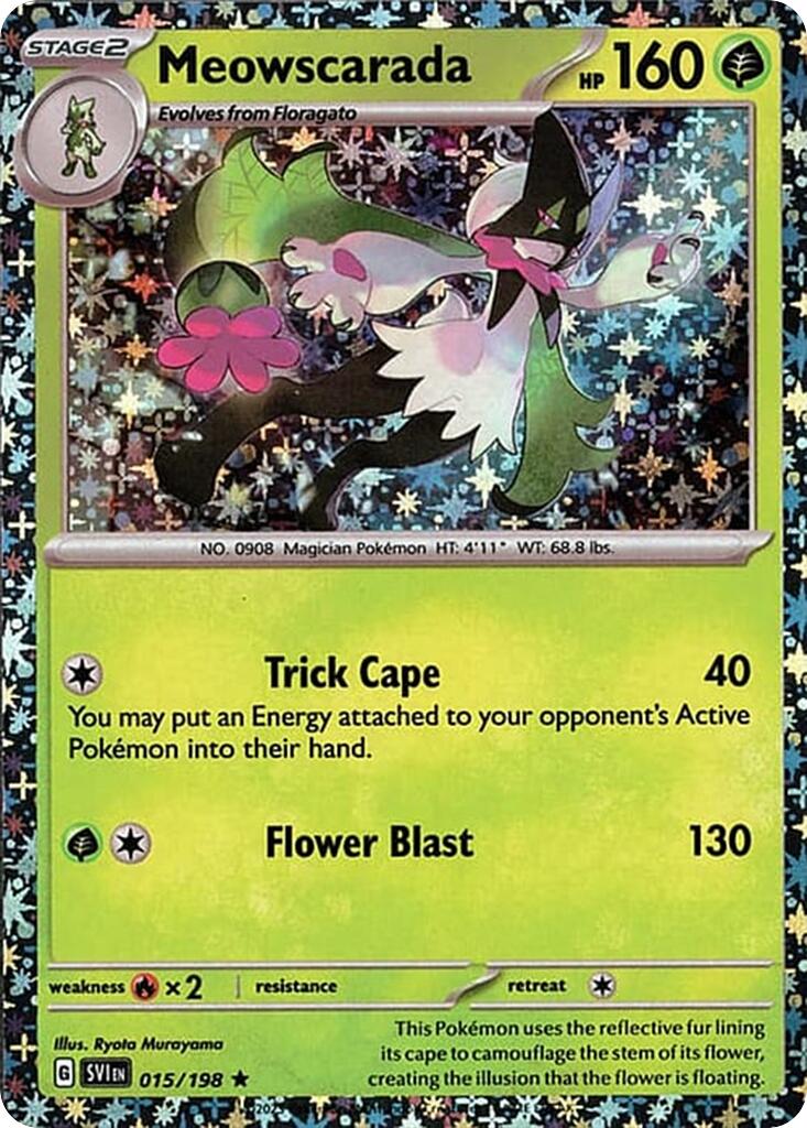 Meowscarada (015/198) (Sparkle Holo) [Miscellaneous Cards] | Galaxy Games LLC