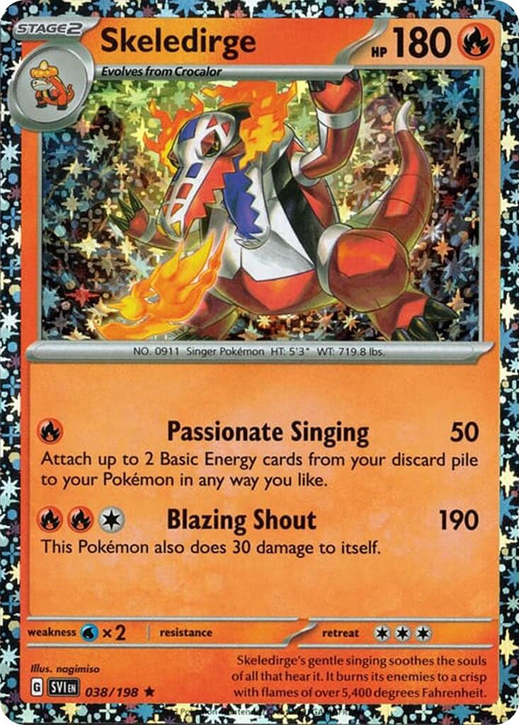 Skeledirge (038/198) (Sparkle Holo) [Miscellaneous Cards] | Galaxy Games LLC