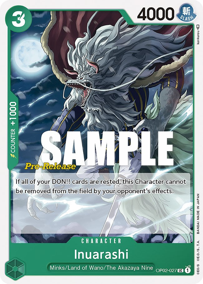Inuarashi [Paramount War Pre-Release Cards] | Galaxy Games LLC