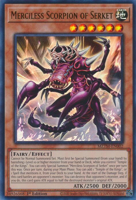 Merciless Scorpion of Serket [MZTM-EN002] Ultra Rare | Galaxy Games LLC