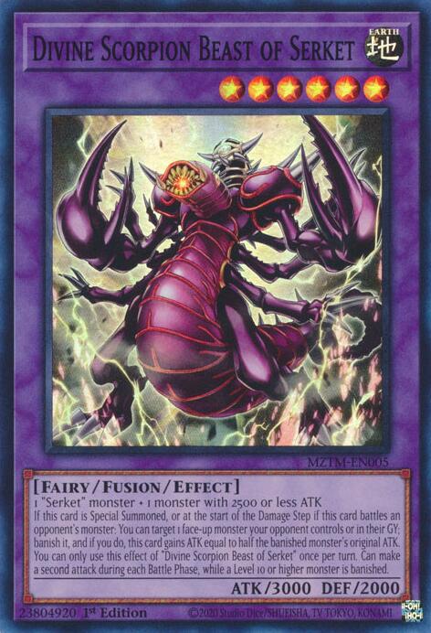 Divine Scorpion Beast of Serket [MZTM-EN005] Super Rare | Galaxy Games LLC