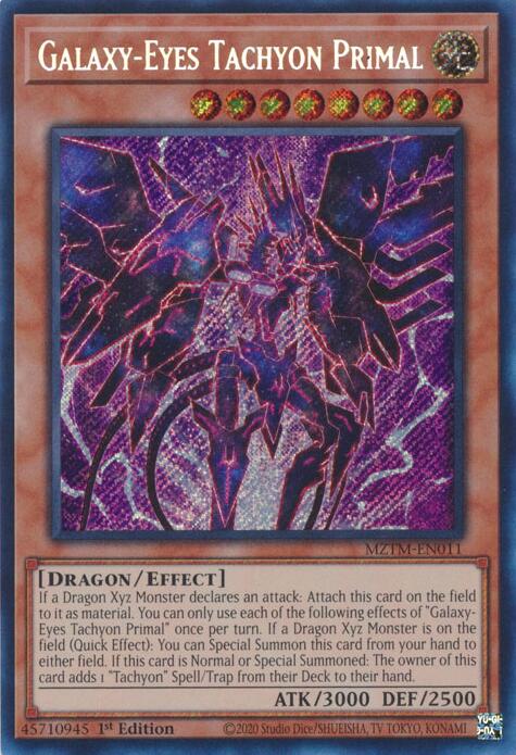 Galaxy-Eyes Tachyon Primal [MZTM-EN011] Secret Rare | Galaxy Games LLC