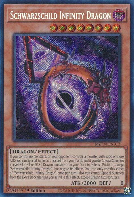 Schwarzschild Infinity Dragon [MZTM-EN013] Secret Rare | Galaxy Games LLC